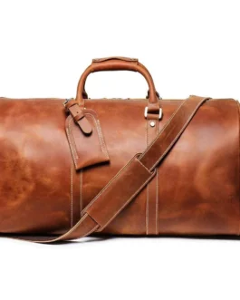 HANDMADE DUFFLE LEATHER BAG | WEEKEND VACATION BAG