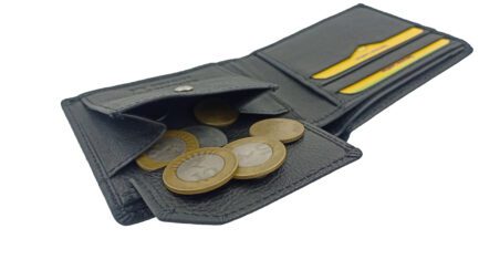 BLACK GENUINE LEATHER WALLET in 2023 - Image 4