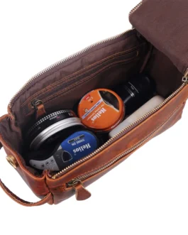 Leather Dopp Kit Bags | Mens Saving Kit Box Anniversary Gift