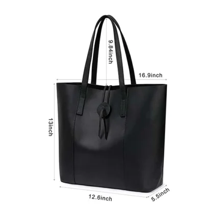 black leather side handbags