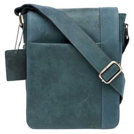 Leather Sling Messenger Bag for Men/Women