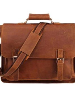 BRADY LEATHER MESSENGER BAG | LEATHER SIDE MESSENGER BAG