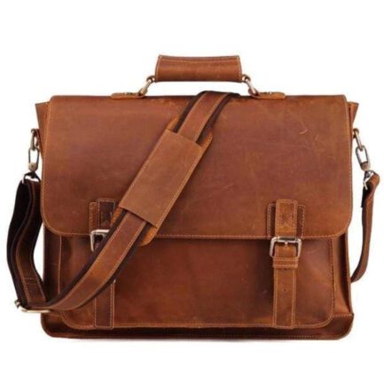 BRADY LEATHER MESSENGER BAG