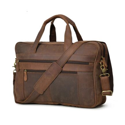 Briefcase leather bag