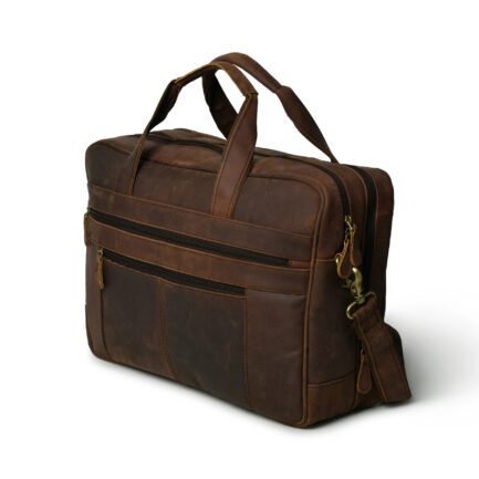 buffalo briefcase leather