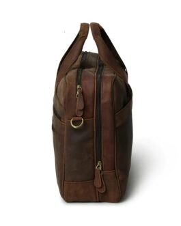 BRIEFCASE LEATHER BAG | GENUINE SIDE MESSENGER BAGS