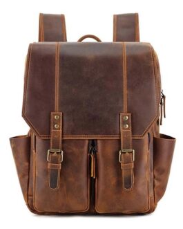 BUFFALO LEATHER BACKPACK | GENUINE LEATHER BACKPACK