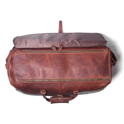 buffalo leather duffle bags