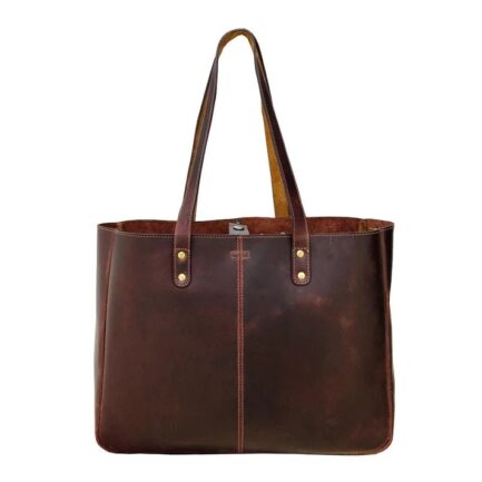 BUFFALO LEATHER HANDBAG | LEATHER TOTE BAG