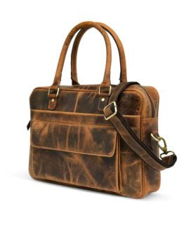 GENUINE BUFFALO LEATHER LAPTOP BAG