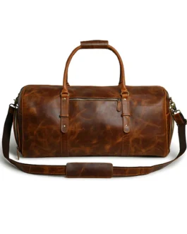 BUFFALO LEATHER OVERNIGHT BAG | DUFFLE LEATHER BAG