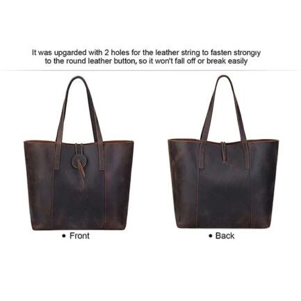 dark leather side handbags