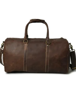 BAG BUFFALO DUFFLE BAG | TRAVEL GENUINE LEATHER BAGS