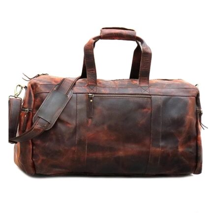 handcraft duffel leather bag