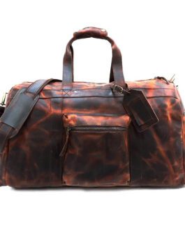 HANDCRAFT DUFFLE LEATHER BAGS | BUFFALO DUFFLE BAG