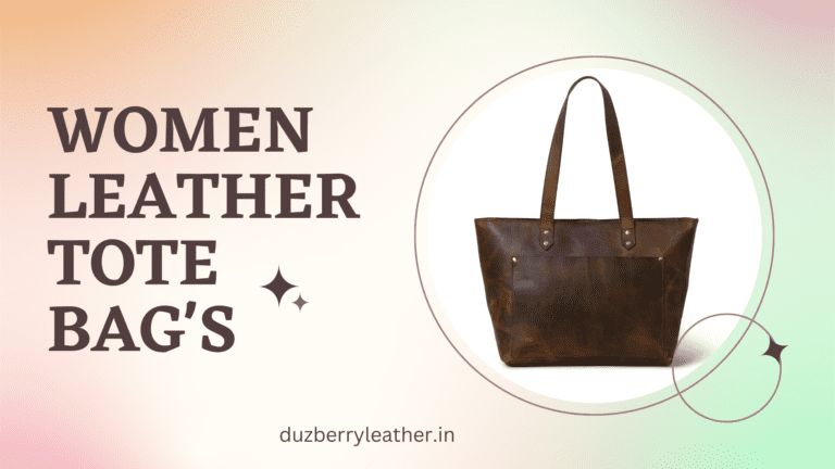 leather tote bag