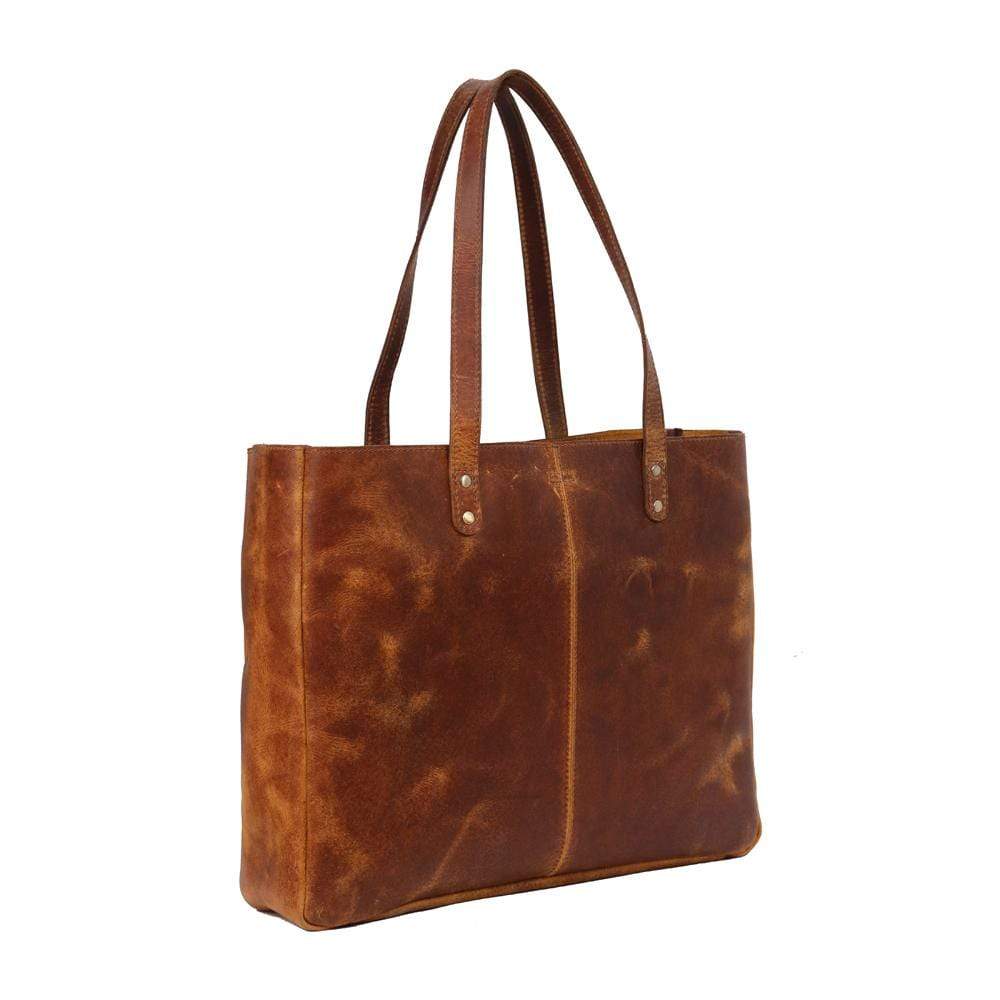 leather tote bag