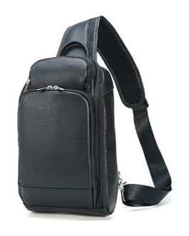 genuine leather side sling bag