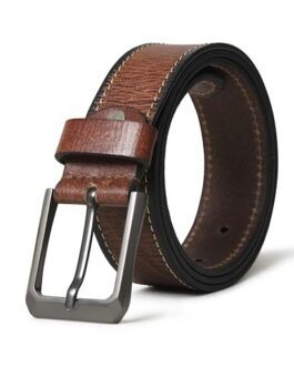 MEN BROWN LEATHER BELT