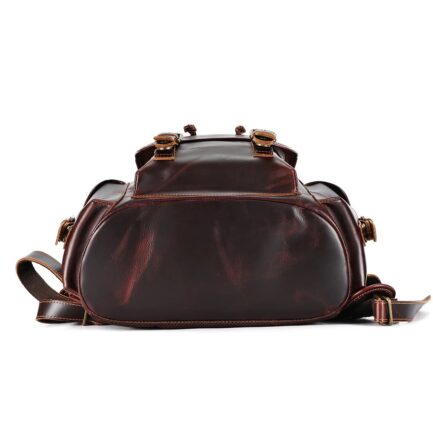 vintage explorer leather backpack