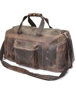 TRAVEL DUFFEL BAG | HEAVY DUTY GENUINE LEATHER BAG