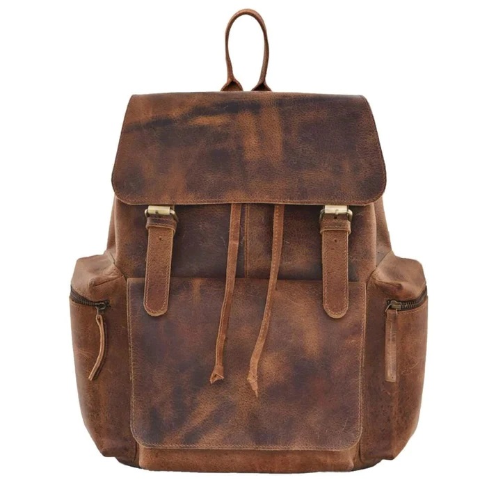 trending handcrafted leather backpack