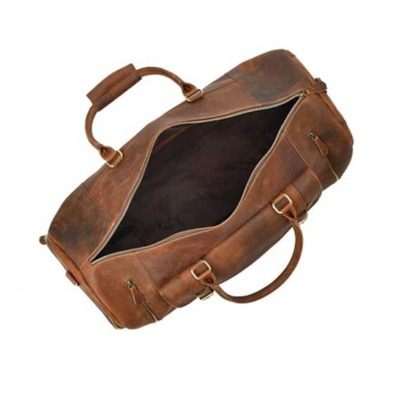 DUFFEL LEATHER BAG | BUFFALO LEATHER BAGS - Image 3