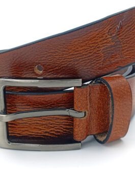 BROWN GENUINE LEATHER BELT NON-REVERSIBLE