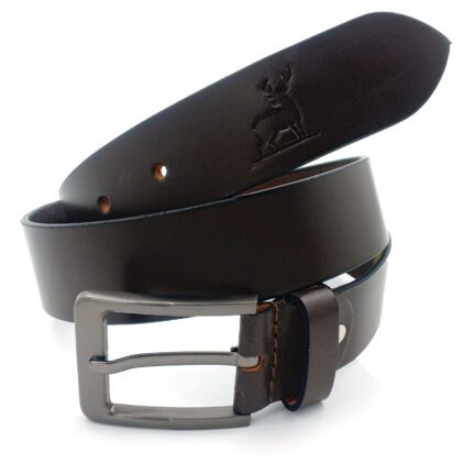 GENUINE BROWN LEATHER BELT NON-REVERSIBLE